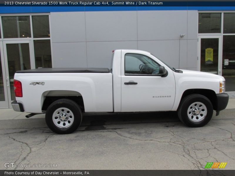 Summit White / Dark Titanium 2013 Chevrolet Silverado 1500 Work Truck Regular Cab 4x4