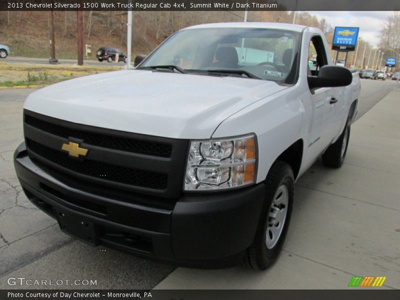 Summit White / Dark Titanium 2013 Chevrolet Silverado 1500 Work Truck Regular Cab 4x4