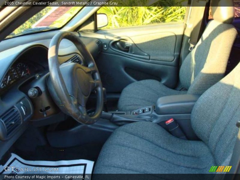 Sandrift Metallic / Graphite Gray 2005 Chevrolet Cavalier Sedan
