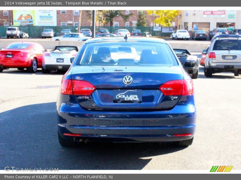 Tempest Blue Metallic / Titan Black 2014 Volkswagen Jetta SE Sedan