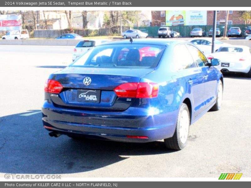Tempest Blue Metallic / Titan Black 2014 Volkswagen Jetta SE Sedan