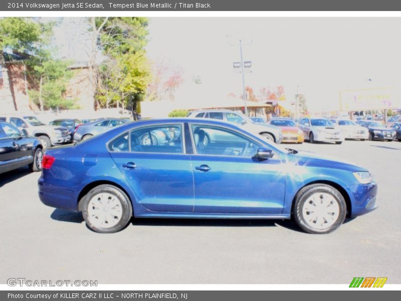 Tempest Blue Metallic / Titan Black 2014 Volkswagen Jetta SE Sedan