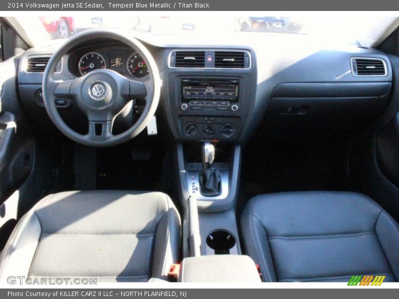 Tempest Blue Metallic / Titan Black 2014 Volkswagen Jetta SE Sedan