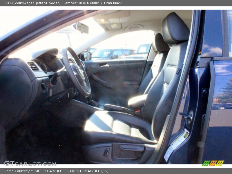 Tempest Blue Metallic / Titan Black 2014 Volkswagen Jetta SE Sedan