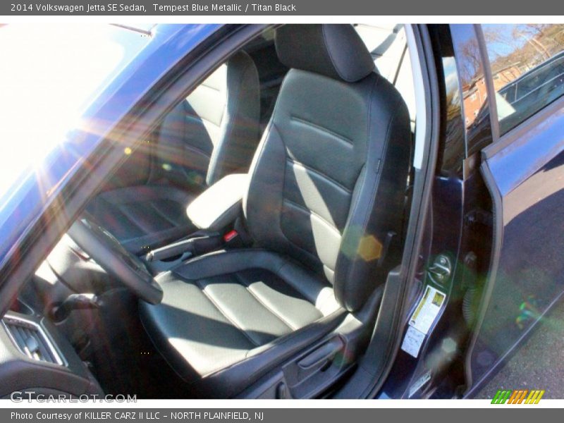 Tempest Blue Metallic / Titan Black 2014 Volkswagen Jetta SE Sedan