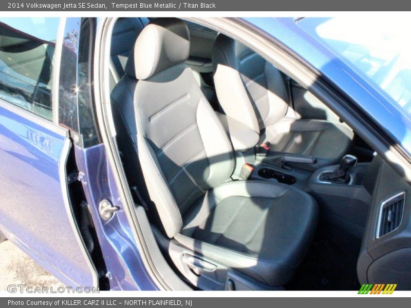 Tempest Blue Metallic / Titan Black 2014 Volkswagen Jetta SE Sedan