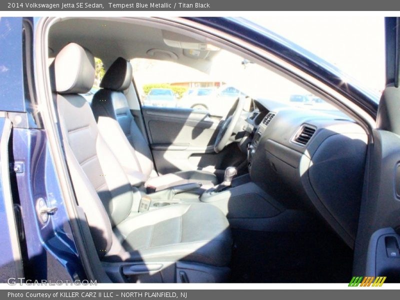 Tempest Blue Metallic / Titan Black 2014 Volkswagen Jetta SE Sedan