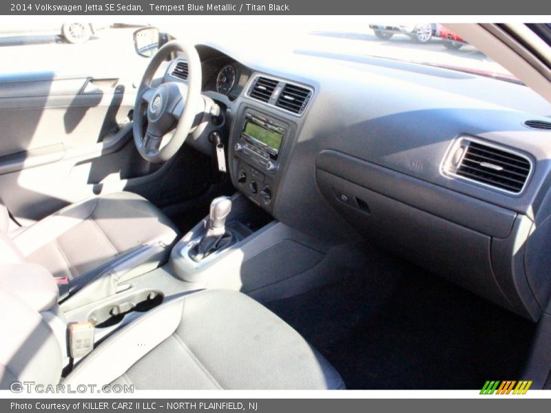 Tempest Blue Metallic / Titan Black 2014 Volkswagen Jetta SE Sedan