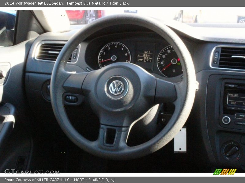 Tempest Blue Metallic / Titan Black 2014 Volkswagen Jetta SE Sedan