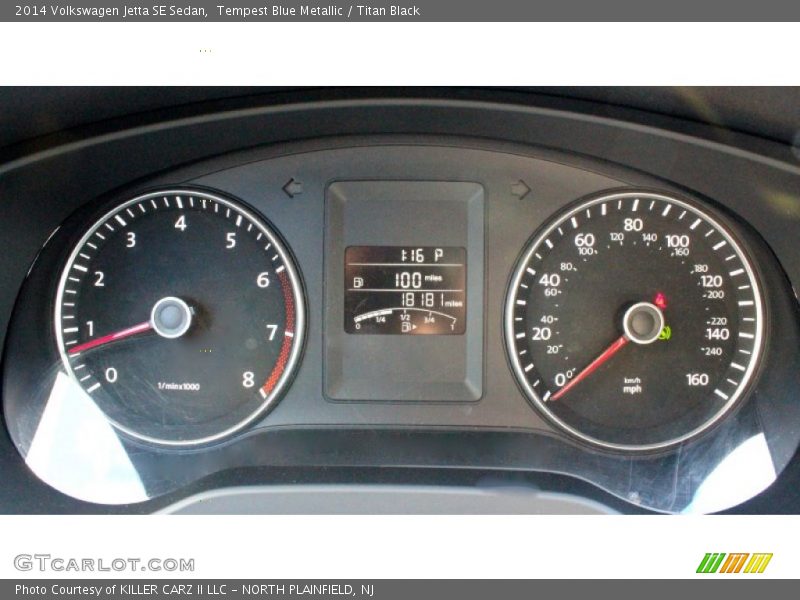 Tempest Blue Metallic / Titan Black 2014 Volkswagen Jetta SE Sedan