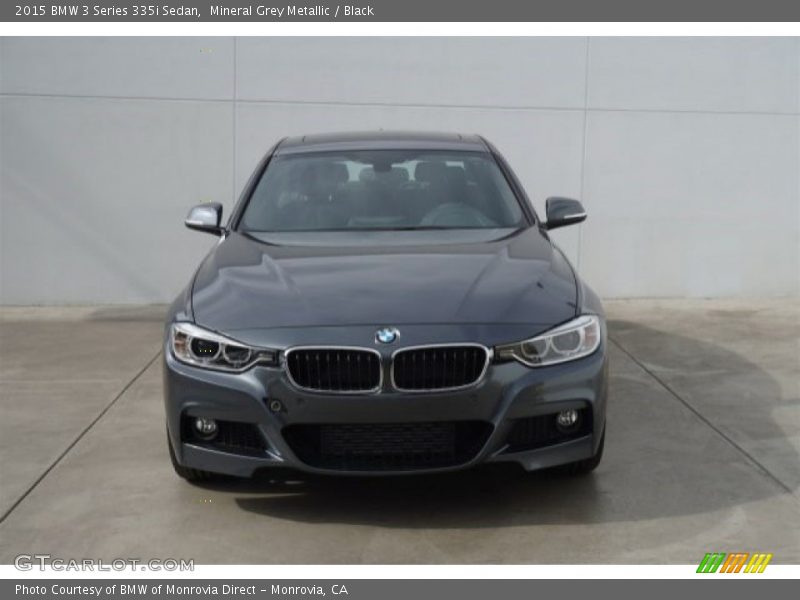 Mineral Grey Metallic / Black 2015 BMW 3 Series 335i Sedan