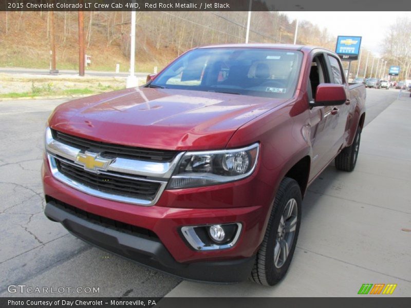Red Rock Metallic / Jet Black 2015 Chevrolet Colorado LT Crew Cab 4WD