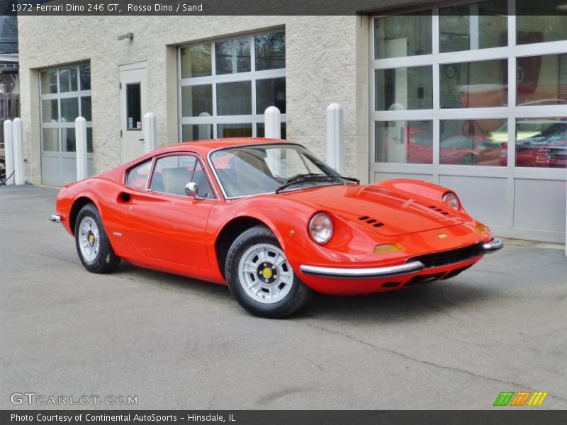 Front 3/4 View of 1972 Dino 246 GT