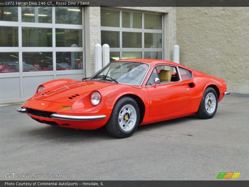 Front 3/4 View of 1972 Dino 246 GT