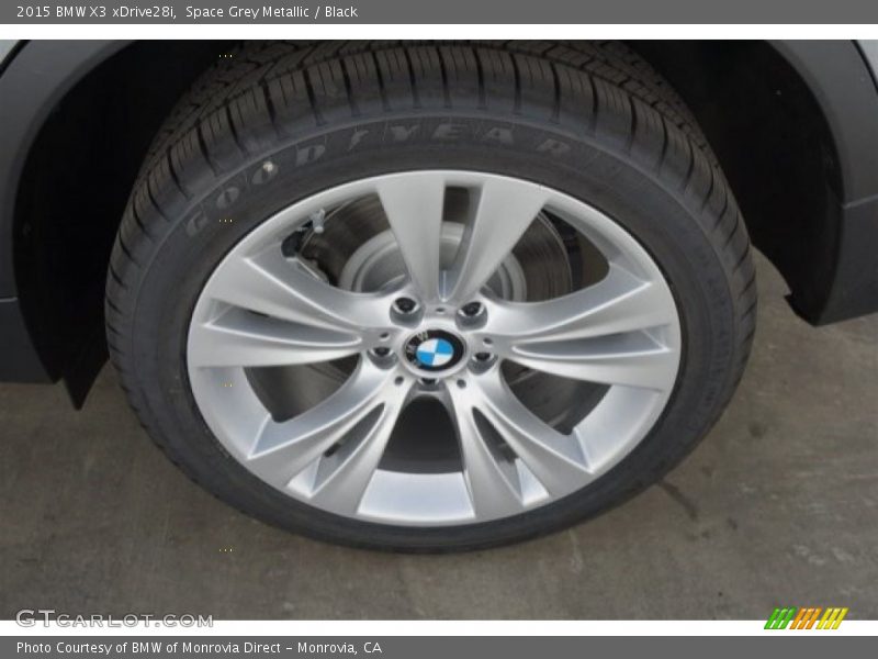 Space Grey Metallic / Black 2015 BMW X3 xDrive28i