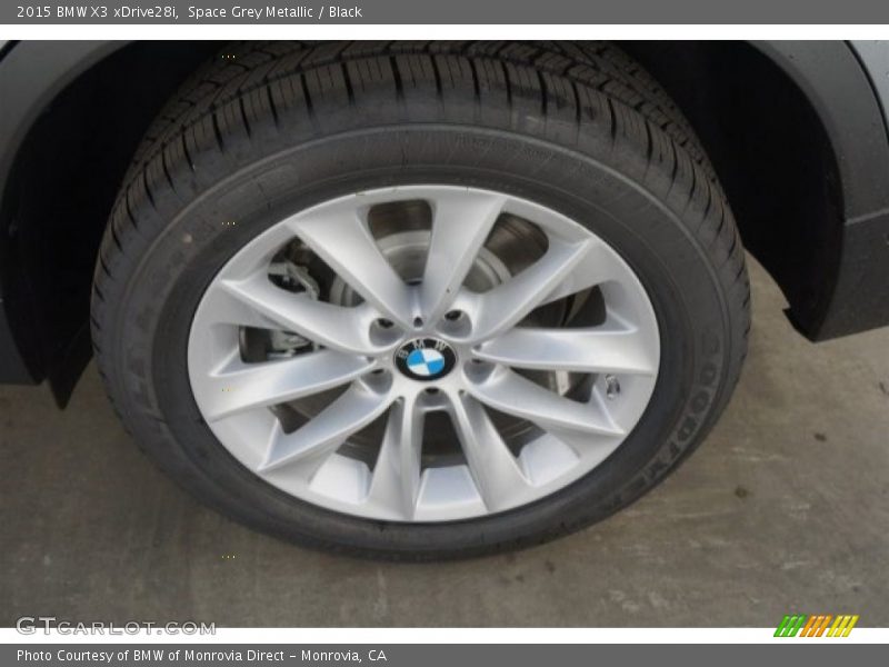 Space Grey Metallic / Black 2015 BMW X3 xDrive28i