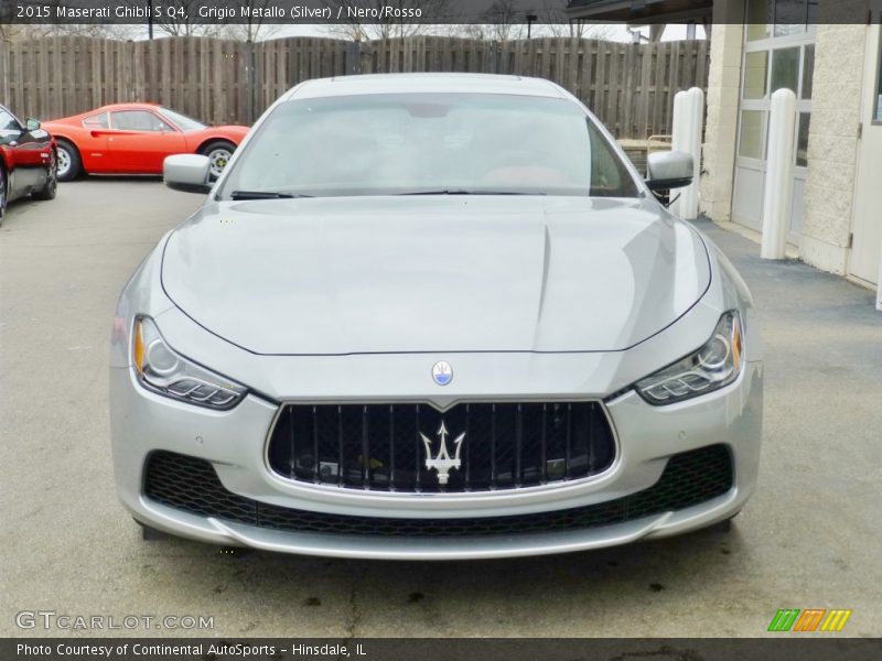 Grigio Metallo (Silver) / Nero/Rosso 2015 Maserati Ghibli S Q4