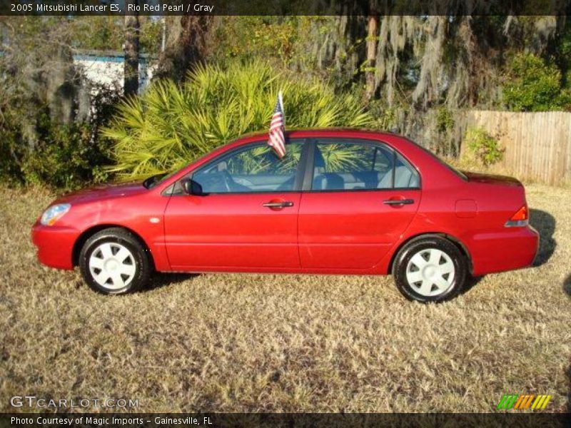 Rio Red Pearl / Gray 2005 Mitsubishi Lancer ES