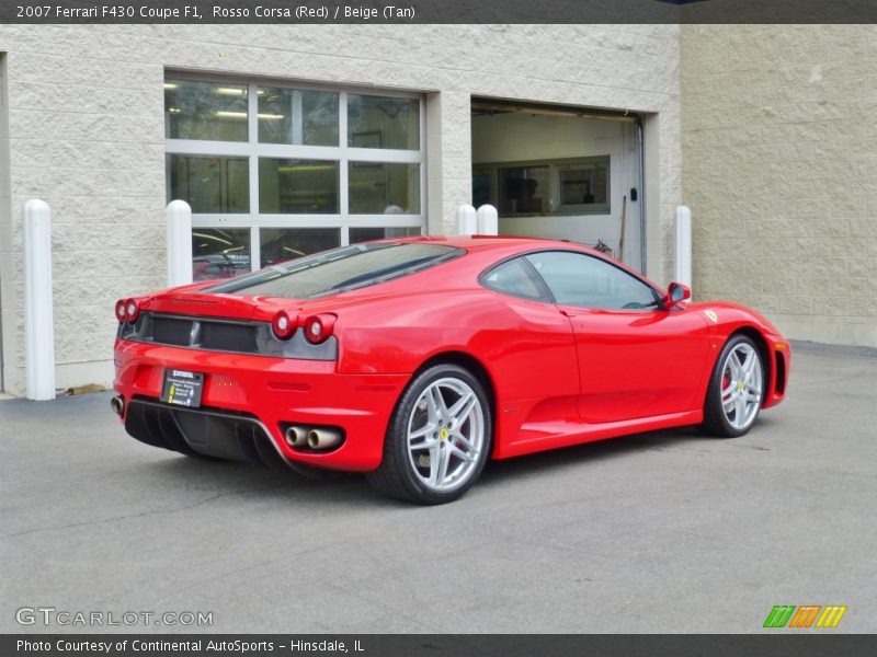 Rosso Corsa (Red) / Beige (Tan) 2007 Ferrari F430 Coupe F1