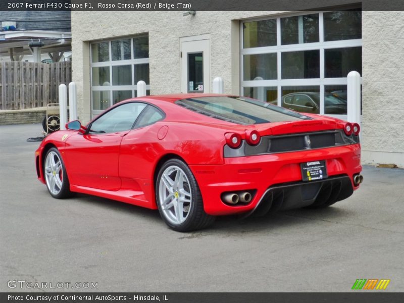 Rosso Corsa (Red) / Beige (Tan) 2007 Ferrari F430 Coupe F1