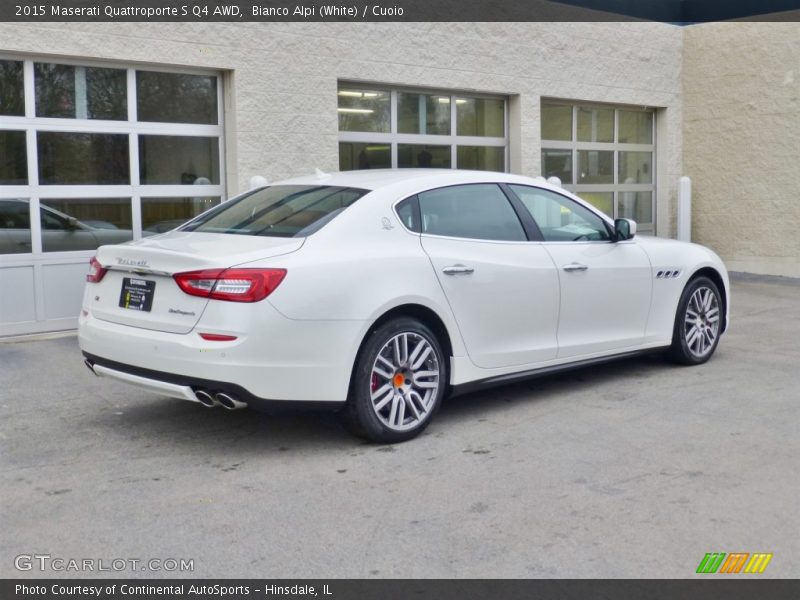 Bianco Alpi (White) / Cuoio 2015 Maserati Quattroporte S Q4 AWD