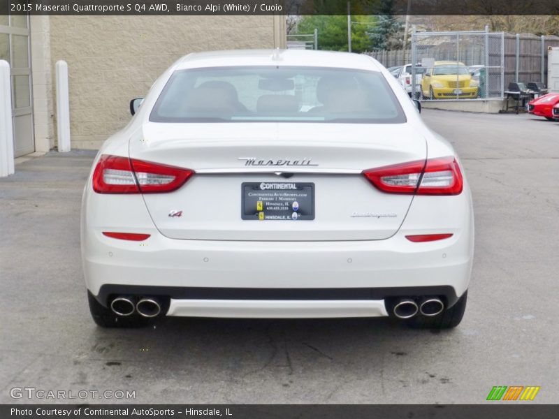 Bianco Alpi (White) / Cuoio 2015 Maserati Quattroporte S Q4 AWD