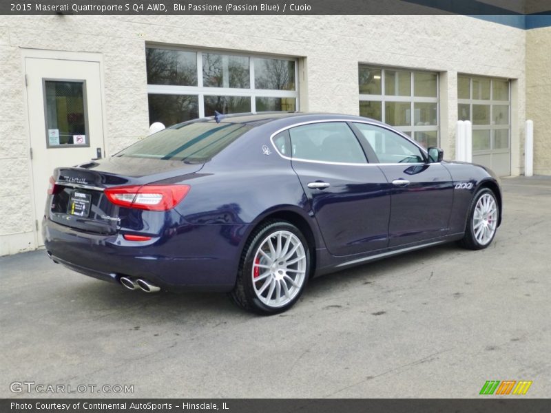 Blu Passione (Passion Blue) / Cuoio 2015 Maserati Quattroporte S Q4 AWD