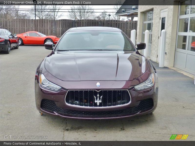 Rosso Folgore (Dark Red) / Cuoio 2015 Maserati Ghibli S Q4
