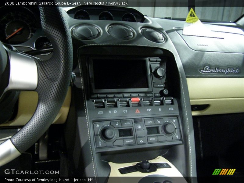 Nero Noctis / Ivory/Black 2008 Lamborghini Gallardo Coupe E-Gear