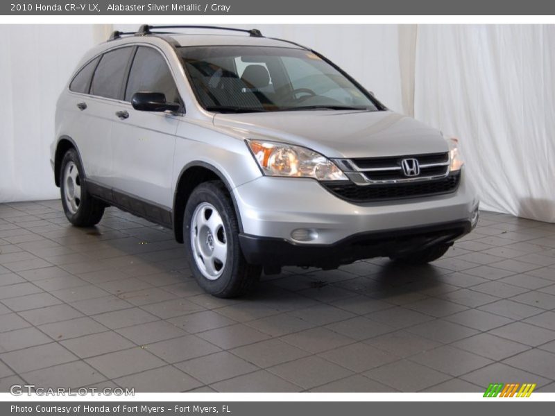 Alabaster Silver Metallic / Gray 2010 Honda CR-V LX