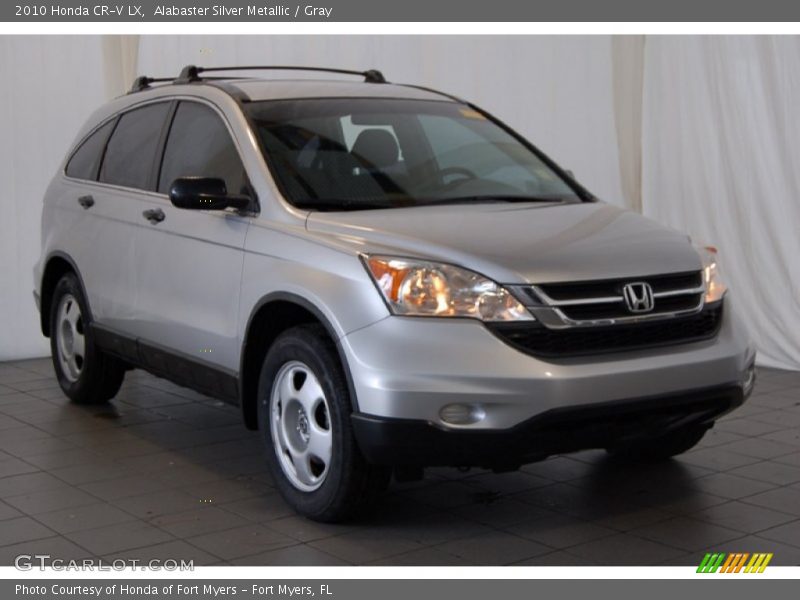 Alabaster Silver Metallic / Gray 2010 Honda CR-V LX