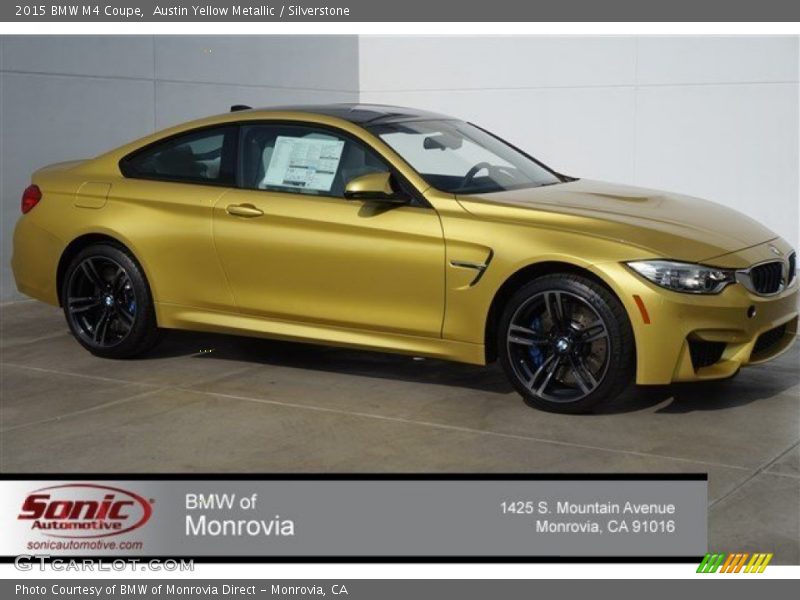 Austin Yellow Metallic / Silverstone 2015 BMW M4 Coupe
