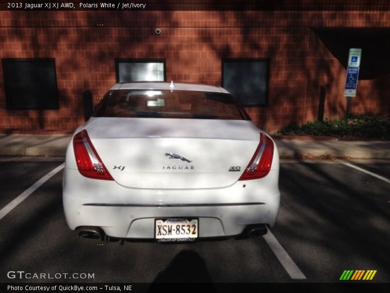 Polaris White / Jet/Ivory 2013 Jaguar XJ XJ AWD