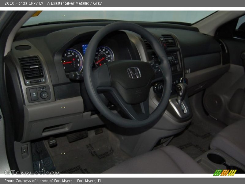 Alabaster Silver Metallic / Gray 2010 Honda CR-V LX