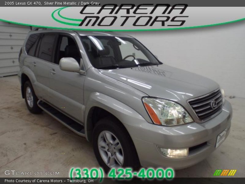Silver Pine Metallic / Dark Gray 2005 Lexus GX 470