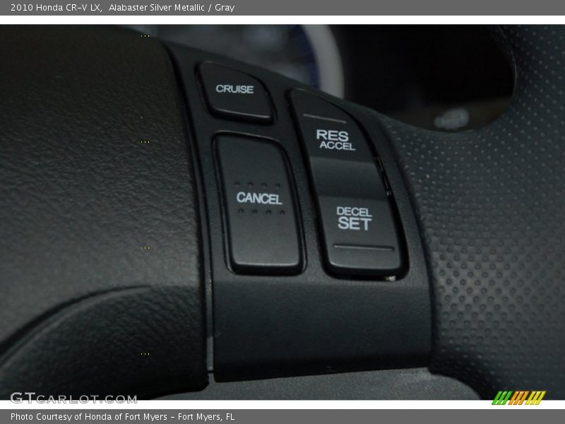 Alabaster Silver Metallic / Gray 2010 Honda CR-V LX