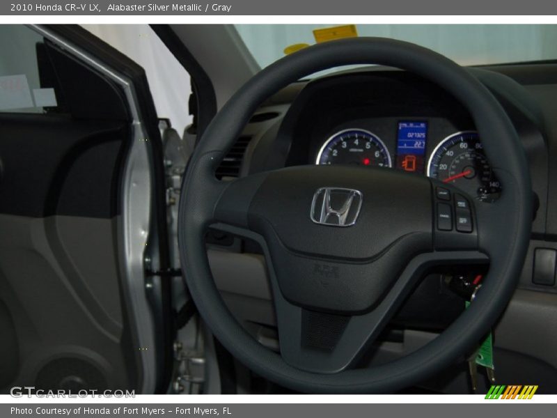 Alabaster Silver Metallic / Gray 2010 Honda CR-V LX
