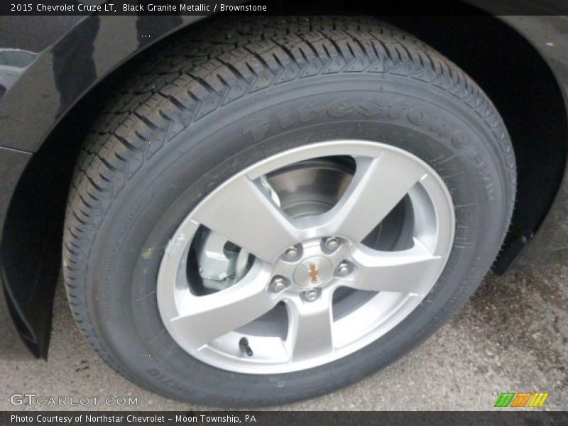 Black Granite Metallic / Brownstone 2015 Chevrolet Cruze LT
