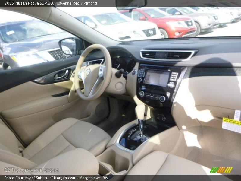 Cayenne Red / Almond 2015 Nissan Rogue SL AWD