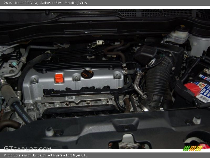 Alabaster Silver Metallic / Gray 2010 Honda CR-V LX