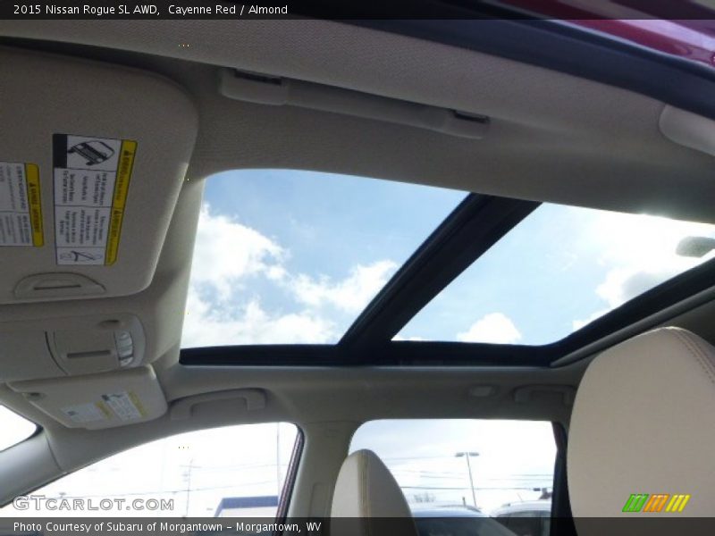 Cayenne Red / Almond 2015 Nissan Rogue SL AWD