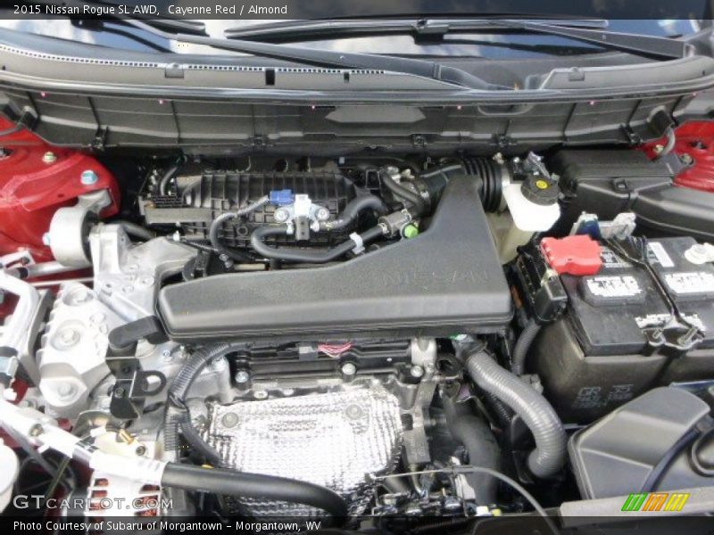 Cayenne Red / Almond 2015 Nissan Rogue SL AWD