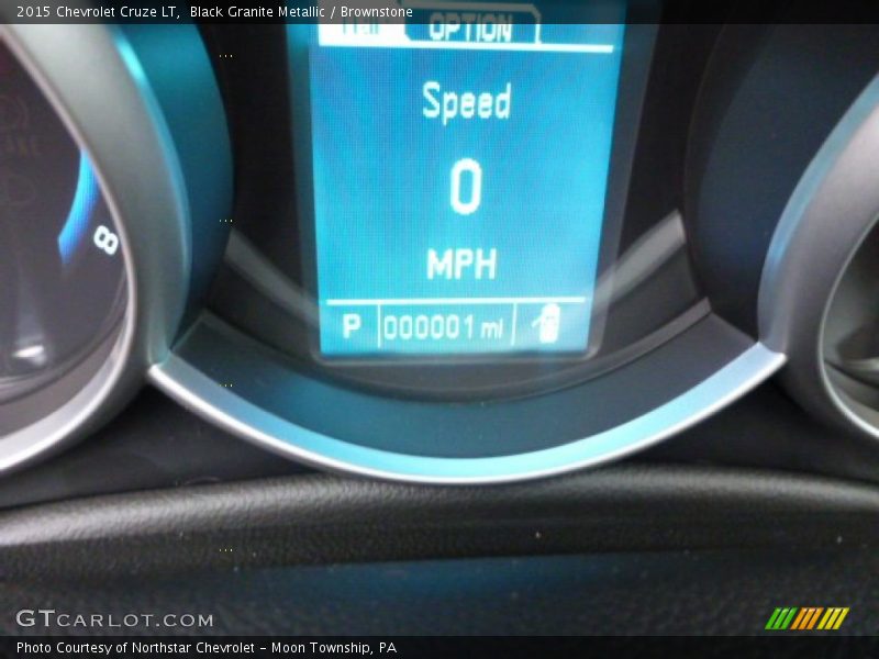 Black Granite Metallic / Brownstone 2015 Chevrolet Cruze LT