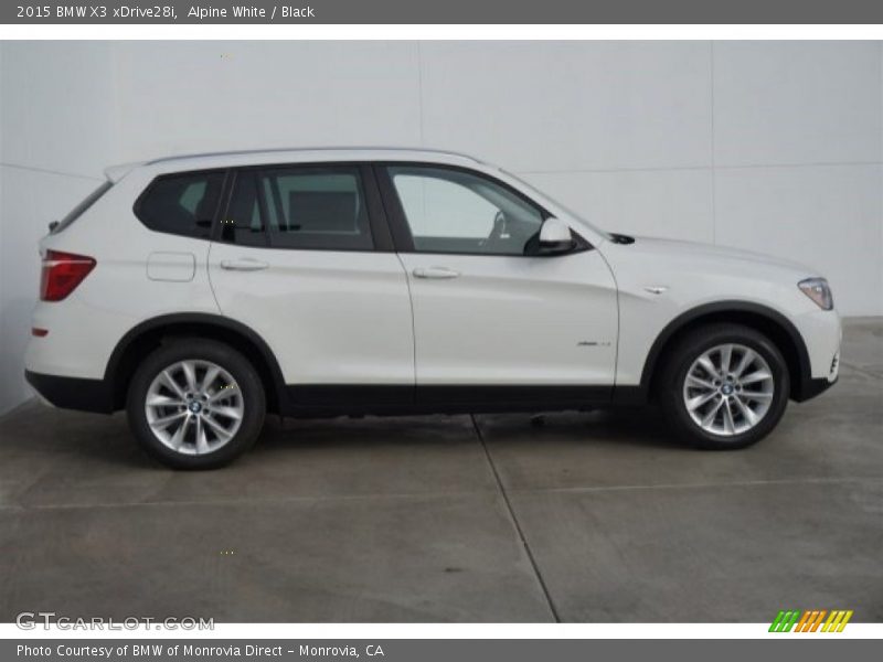 Alpine White / Black 2015 BMW X3 xDrive28i
