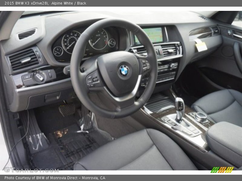 Alpine White / Black 2015 BMW X3 xDrive28i