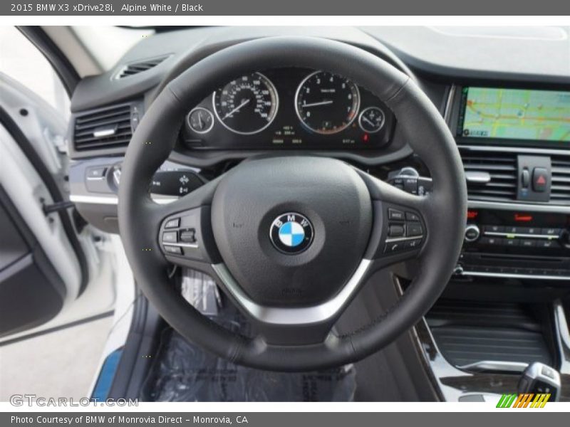 Alpine White / Black 2015 BMW X3 xDrive28i