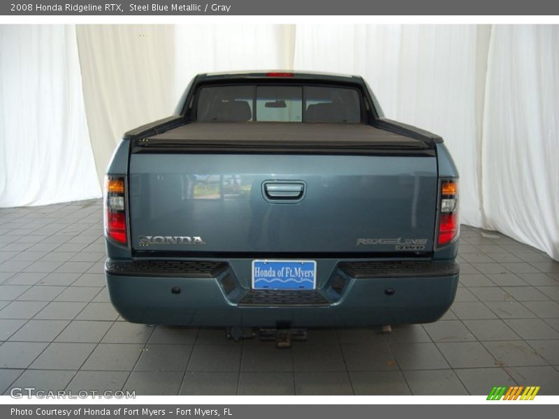 Steel Blue Metallic / Gray 2008 Honda Ridgeline RTX