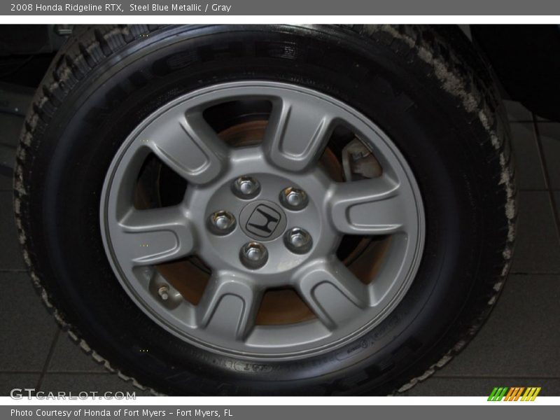 Steel Blue Metallic / Gray 2008 Honda Ridgeline RTX