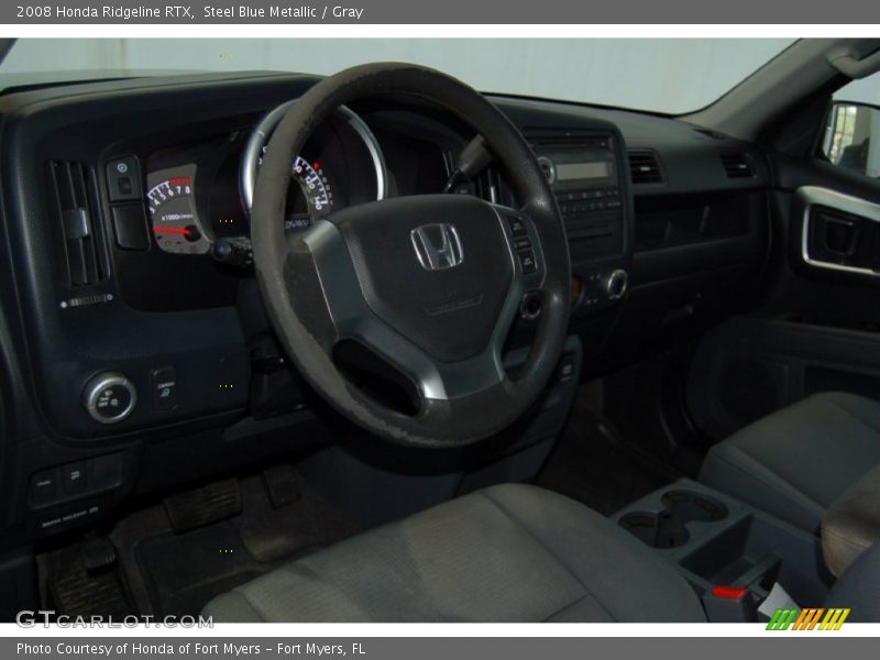 Steel Blue Metallic / Gray 2008 Honda Ridgeline RTX