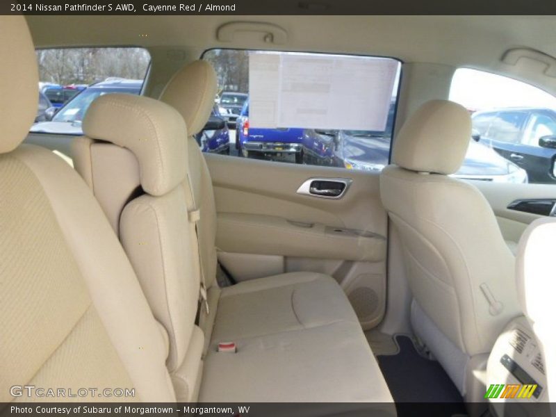 Cayenne Red / Almond 2014 Nissan Pathfinder S AWD